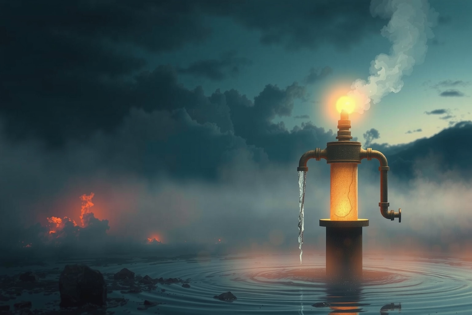 Sognare idrovora rotta simboleggia difficoltà nel gestire crisi emotive.