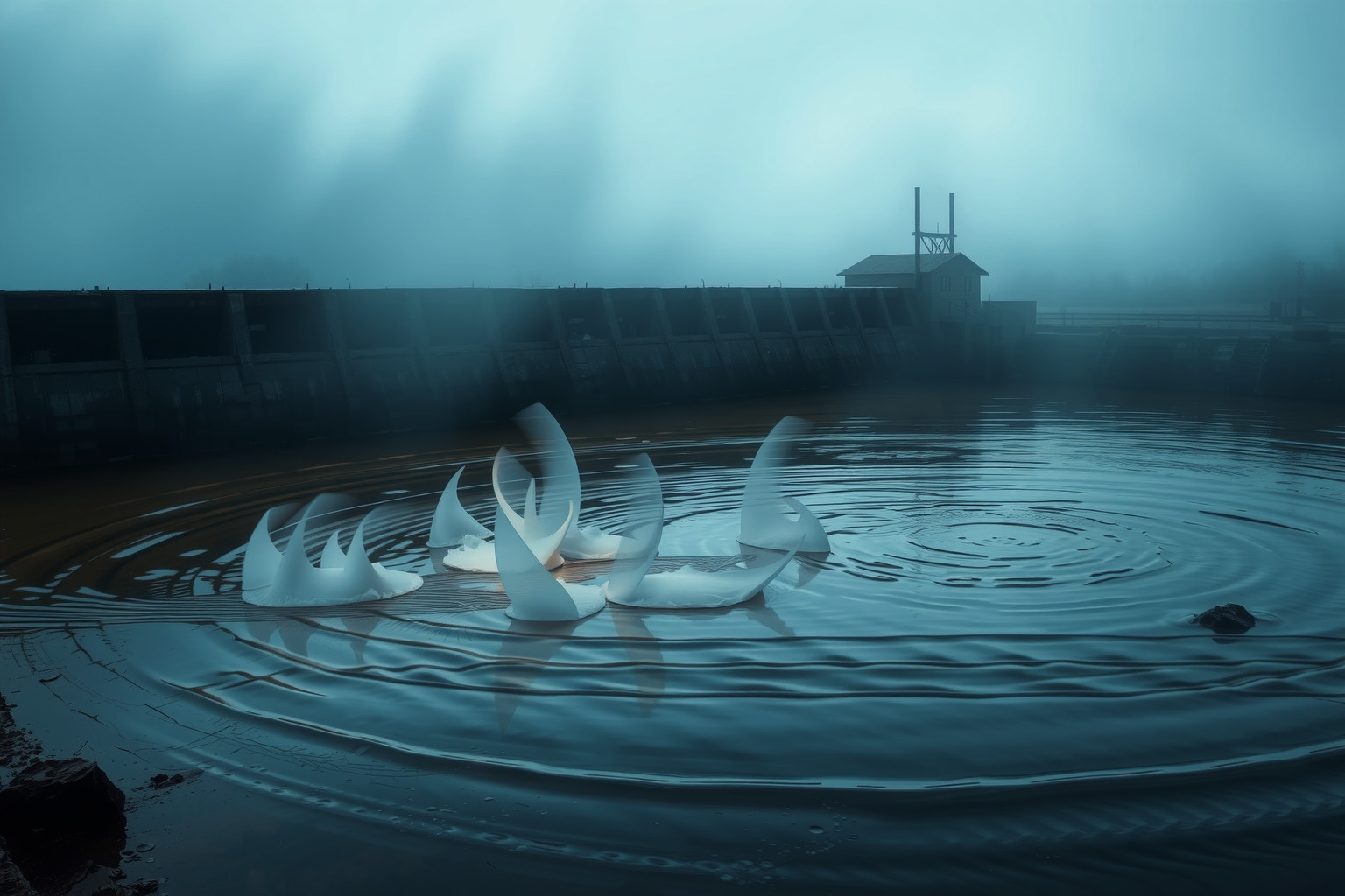 Sognare acqua sporca allo sbarramento indica emozioni confuse e blocchi.