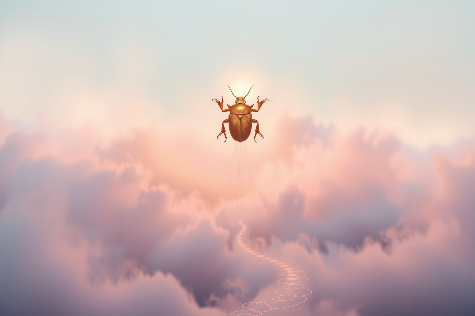 Sognare uno scarabeo guida simboleggia trasformazione e protezione spirituale.