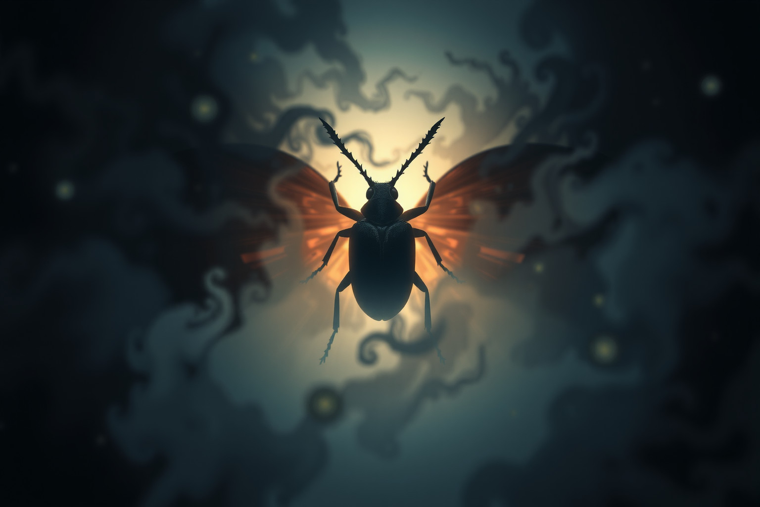 Sognare scarabei spaventosi simboleggia trasformazioni interiori profonde.