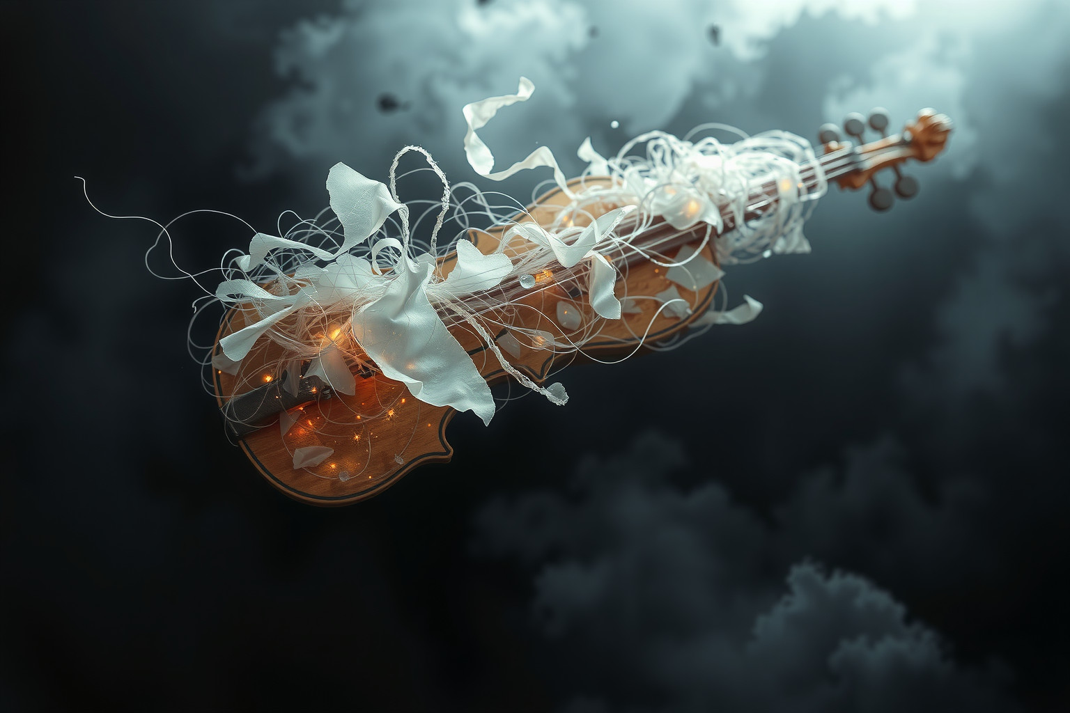 Sognare corde rotte simboleggia perdita di controllo emotivo imminente.