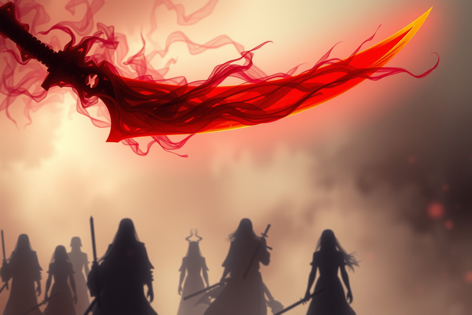 Sognare uno yatagan insanguinato simboleggia conflitti e ferite interiori.