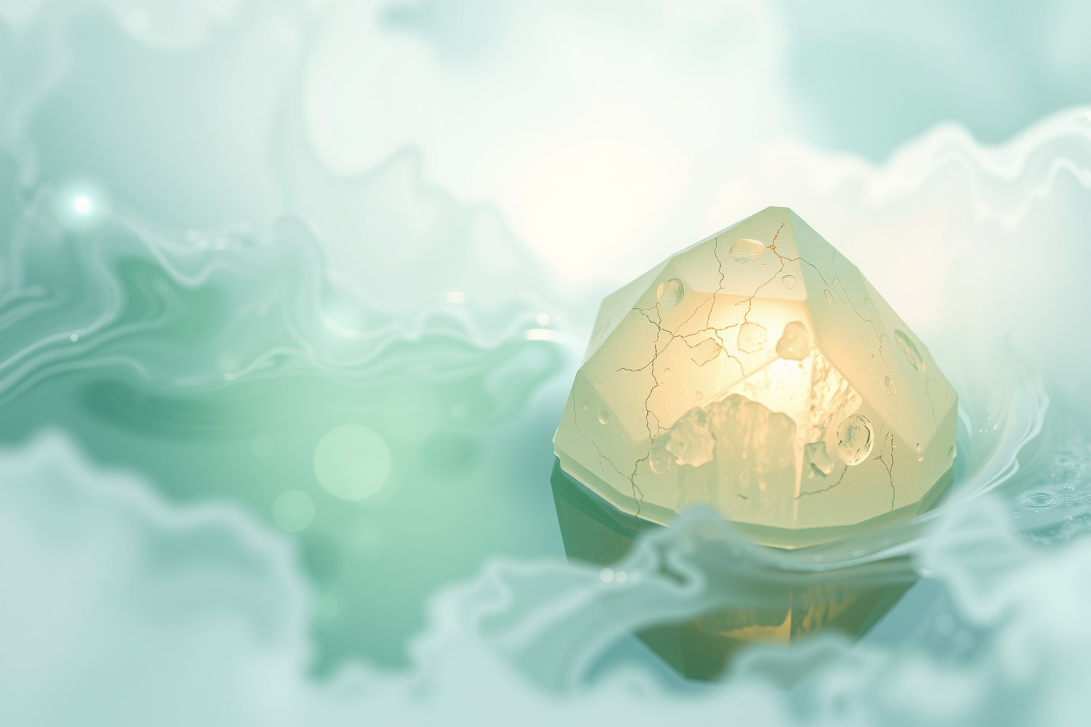 Sognare olivina vicino all’acqua simboleggia guarigione emotiva profonda.