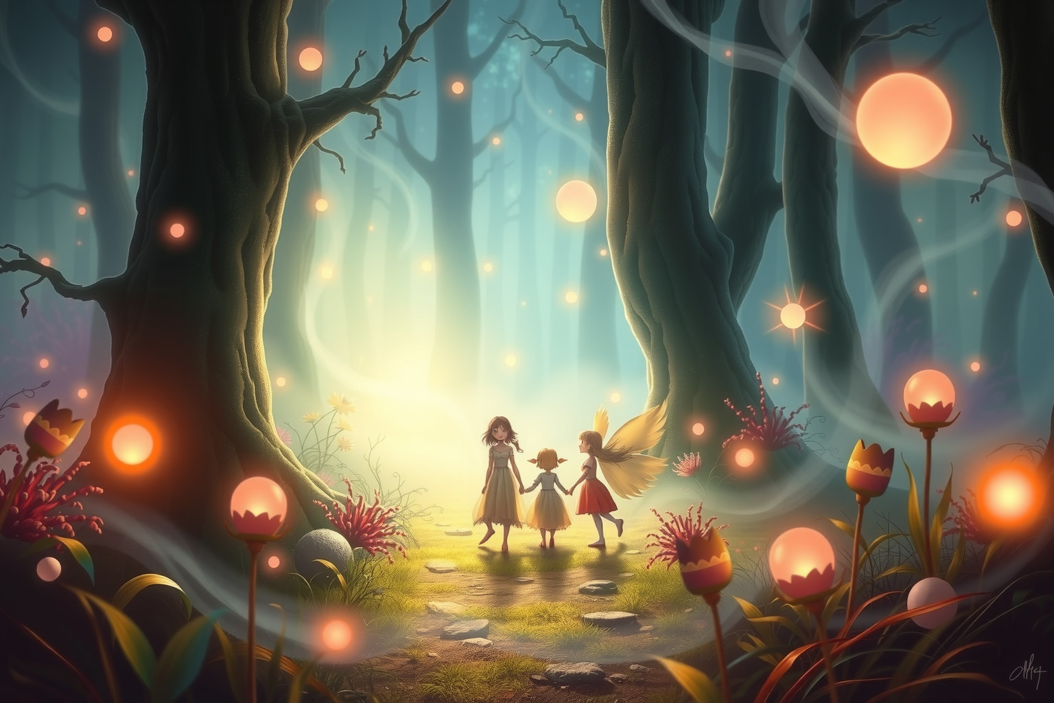 Camminare con il capriccioso in un bosco simboleggia cambiamenti imprevedibili.