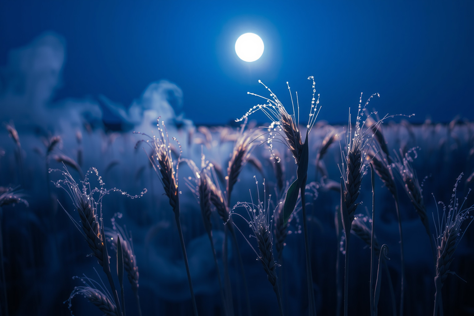 Il campo di segale lunare simboleggia speranza e trasformazione interiore.