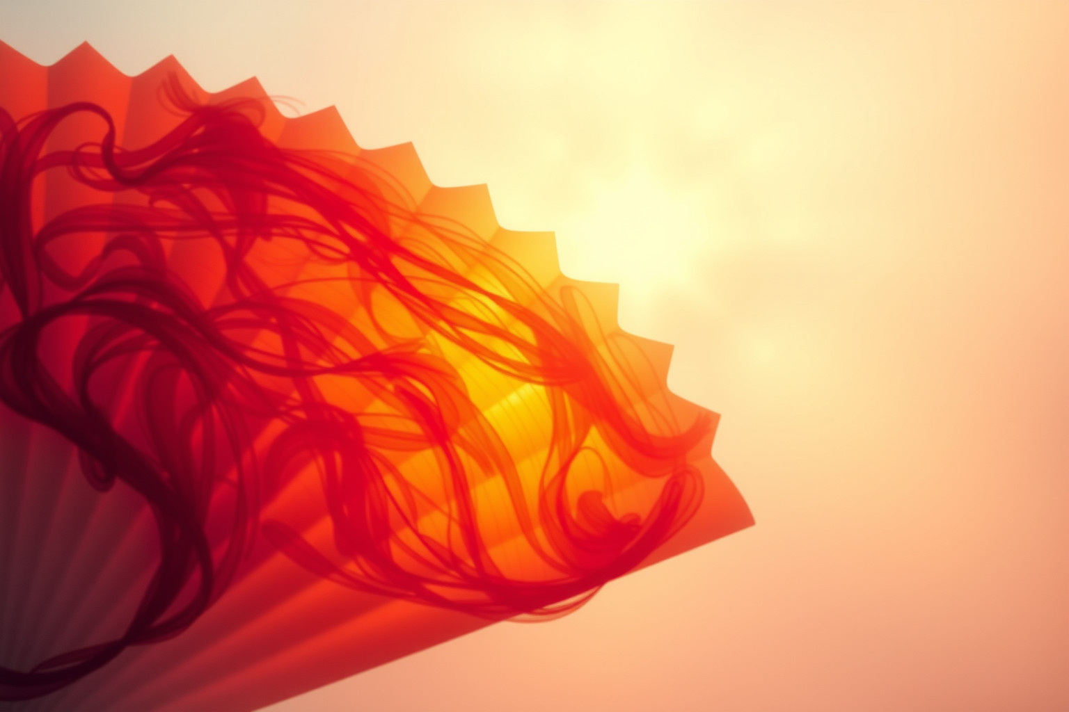 Il ventaglio colorato simboleggia gioia, vitalità e ottimismo.