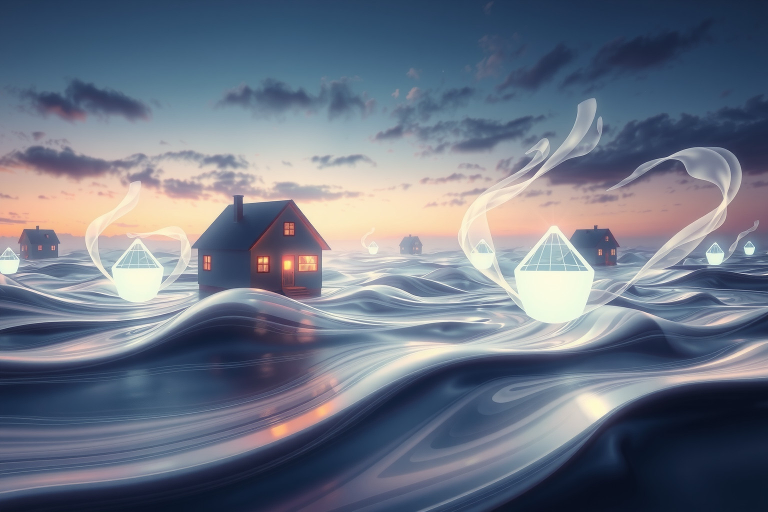 Sognare case inondate riflette emozioni travolgenti e trasformazioni improvvise.
