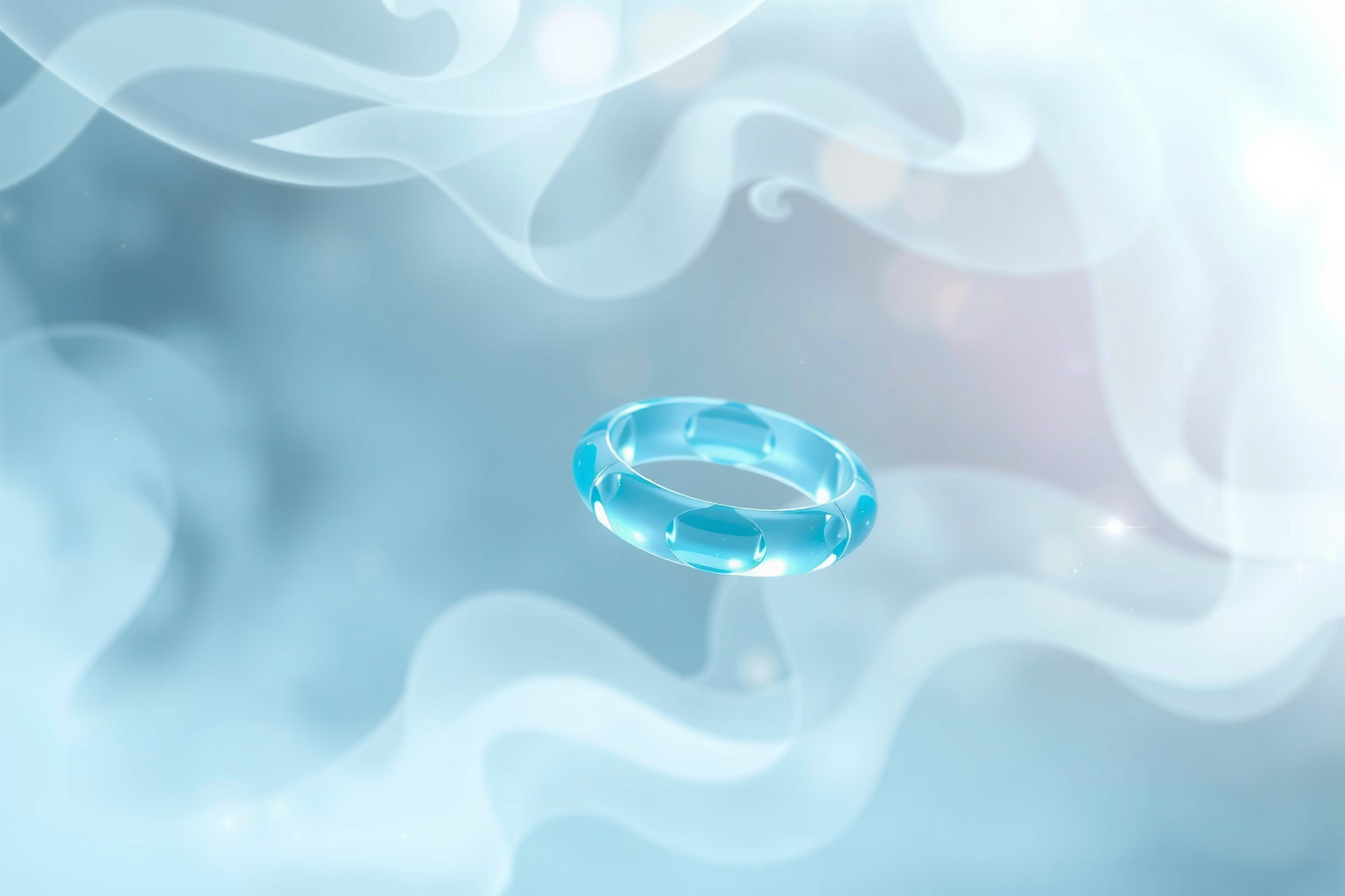 Il bracciale blu simboleggia pace interiore e armonia profonda.