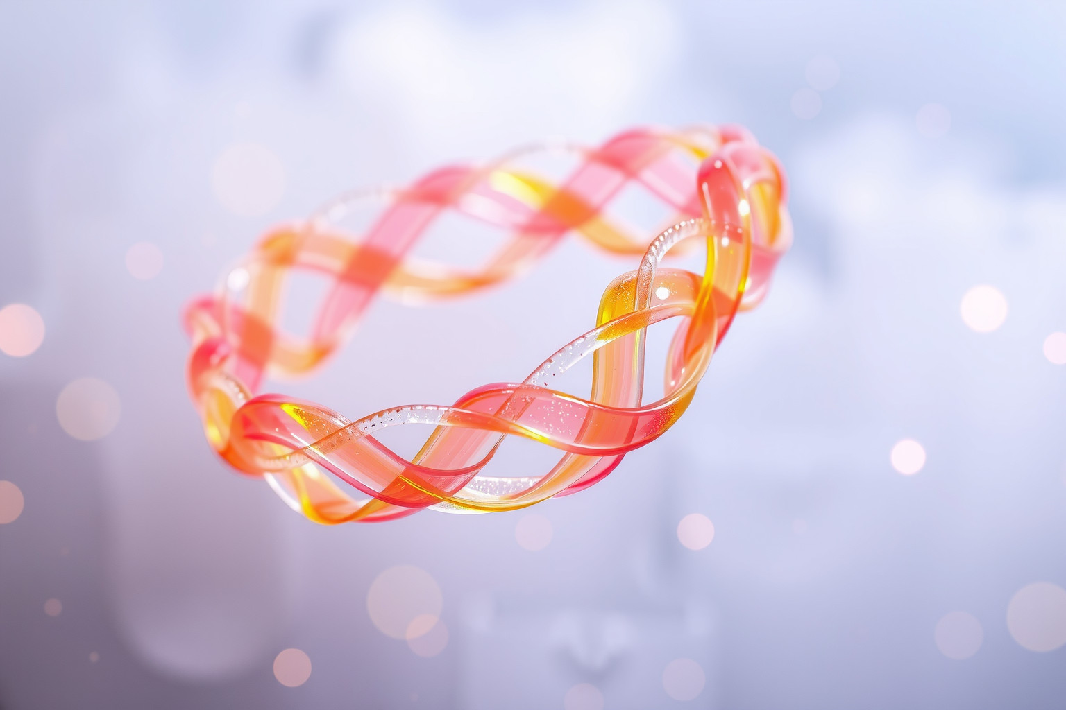 Il bracciale colorato simboleggia gioia e energia vitale.