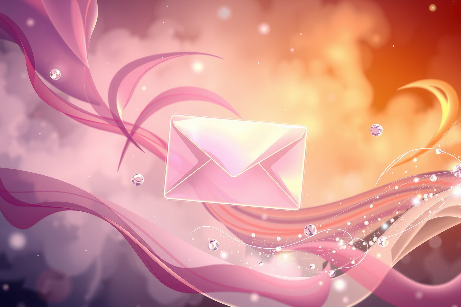 La busta colorata esprime emozioni vivide e creatività personale.