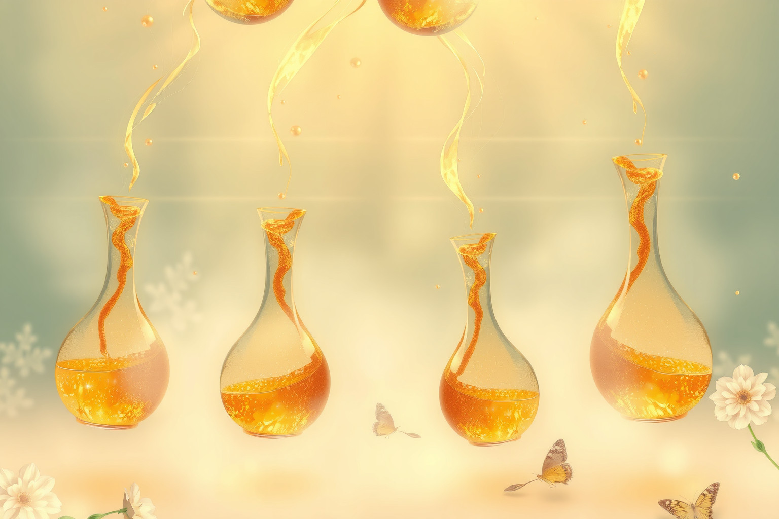 La caraffa che si moltiplica simboleggia prosperità e crescita imprevista.