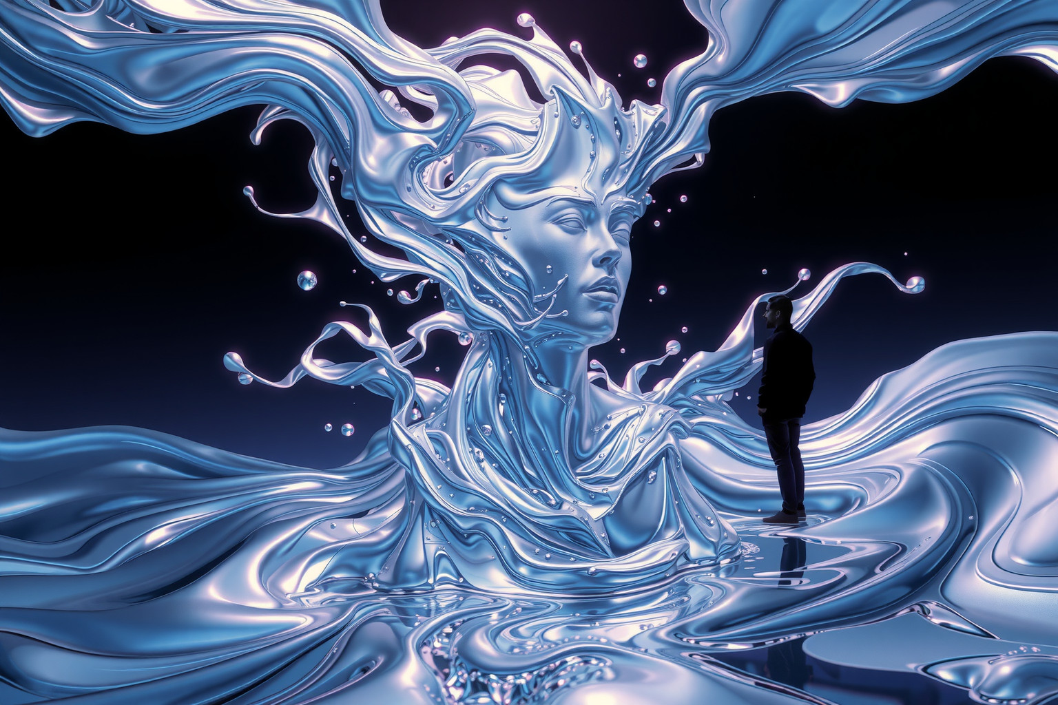 Il cromo fuso simboleggia crisi e rinascita interiore profonda.