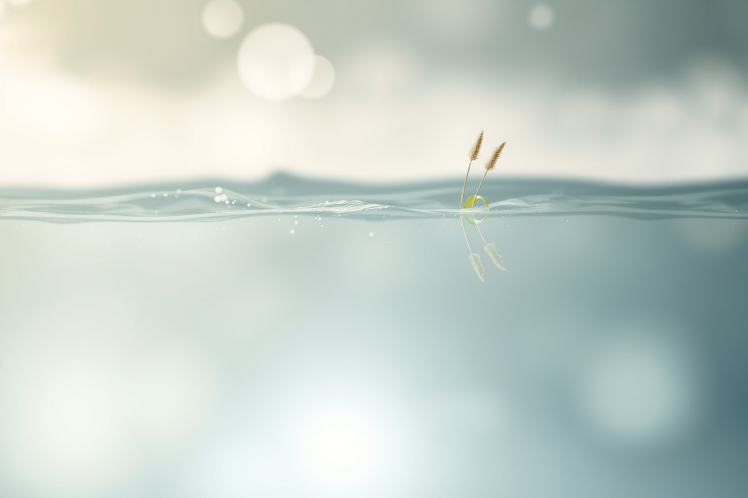 L’equiseto galleggiante simboleggia fluida adattabilità e lasciare andare.