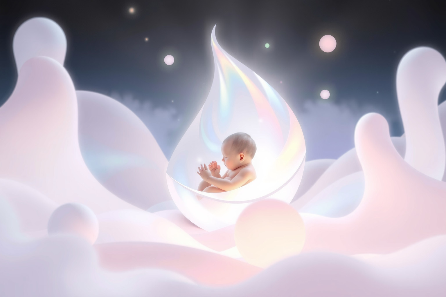 Sognare neonati simboleggia nuovi inizi e trasformazioni interiori profonde.