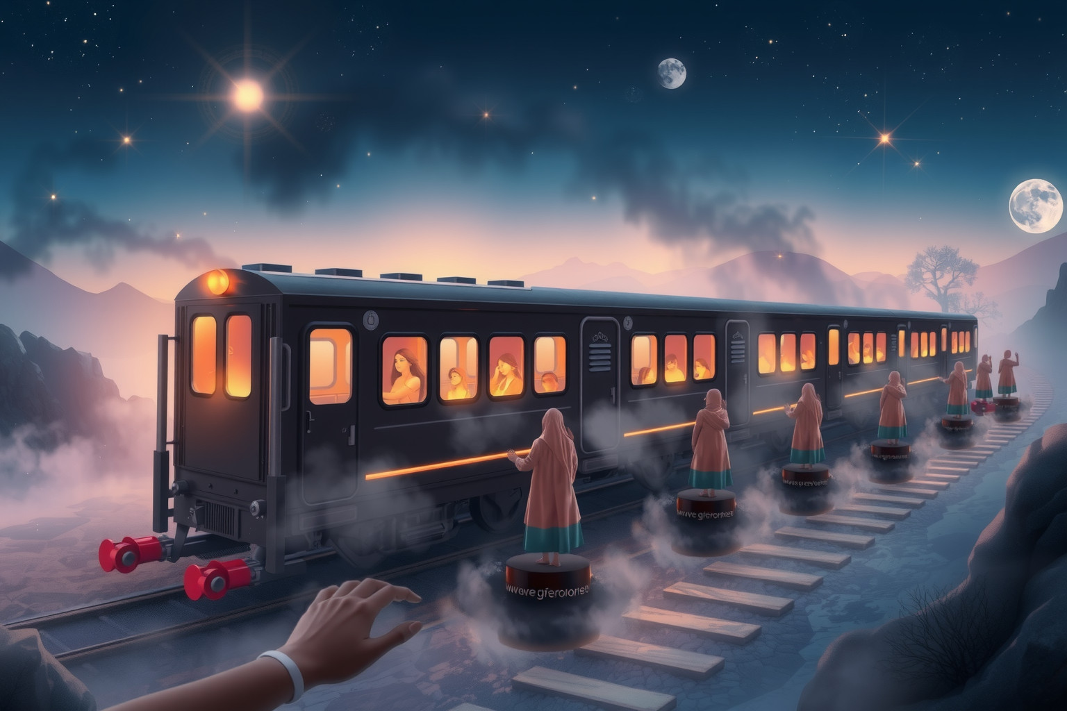 Frugare in un treno simboleggia ricerca di direzione e cambiamento.