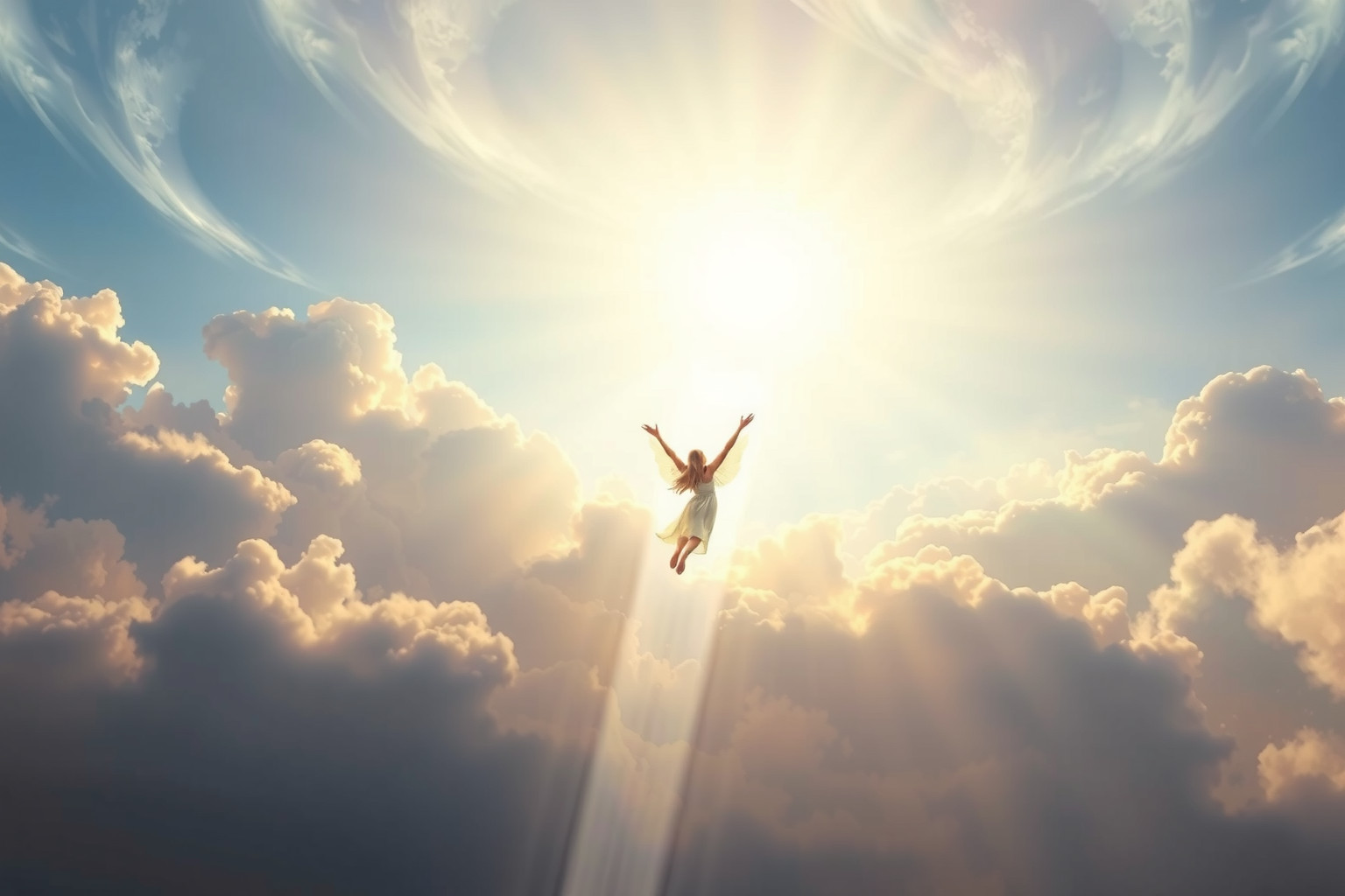 Sognare Gesù in cielo simboleggia speranza e ricompensa divina.