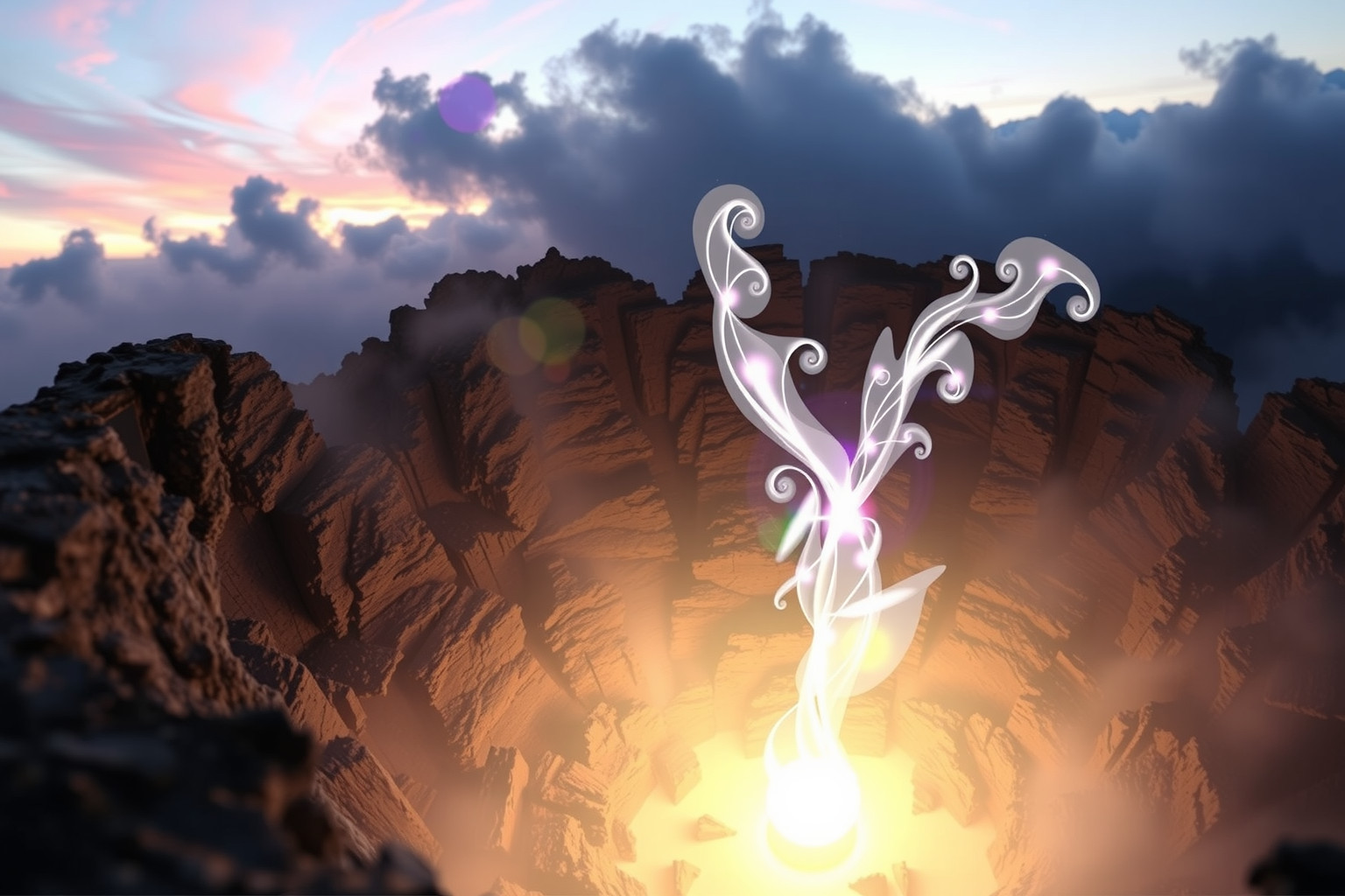 Guardare un cratere simboleggia distruzione e rinascita interiore profonda.