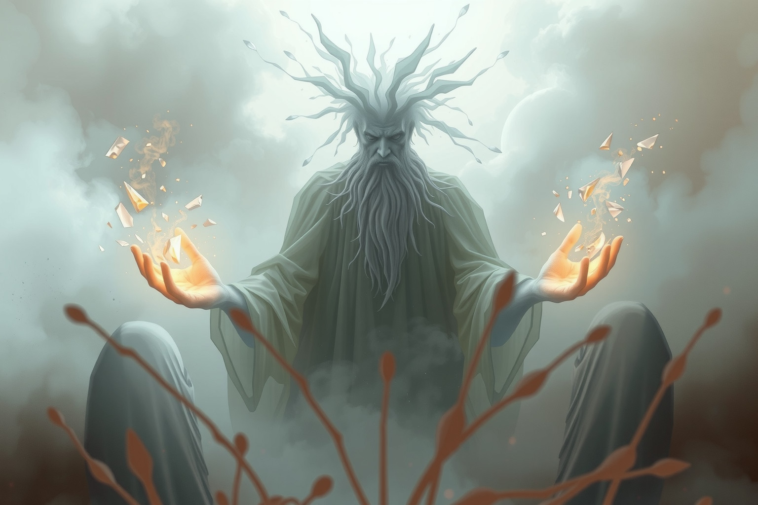 Il patriarca che distrugge simboleggia trasformazione e fine cicli.