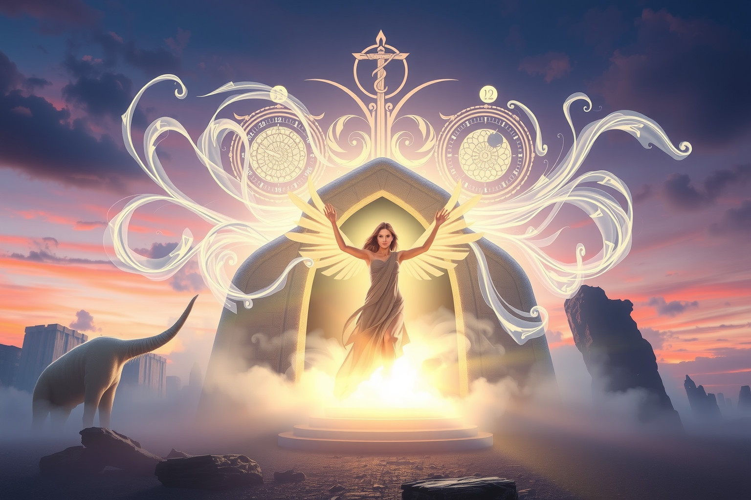 Il patriarca che risorge simboleggia rinascita e forza interiore.