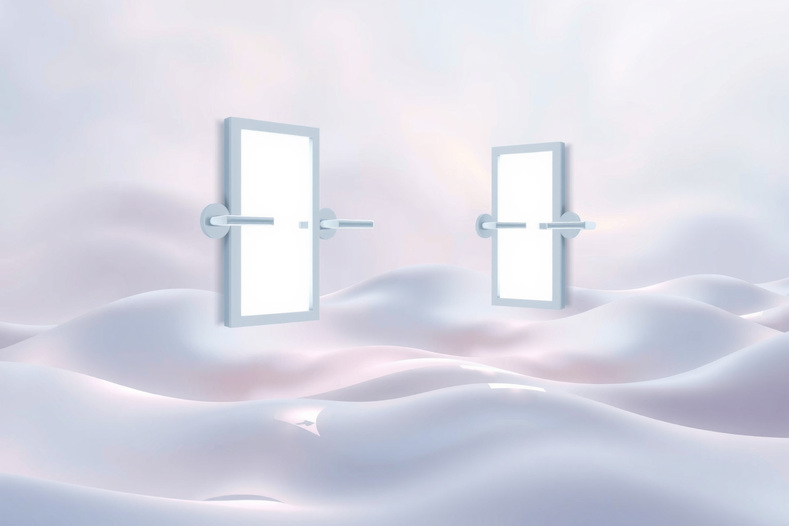 Le maniglie di cromo simboleggiano nuove opportunità e progressi concreti.