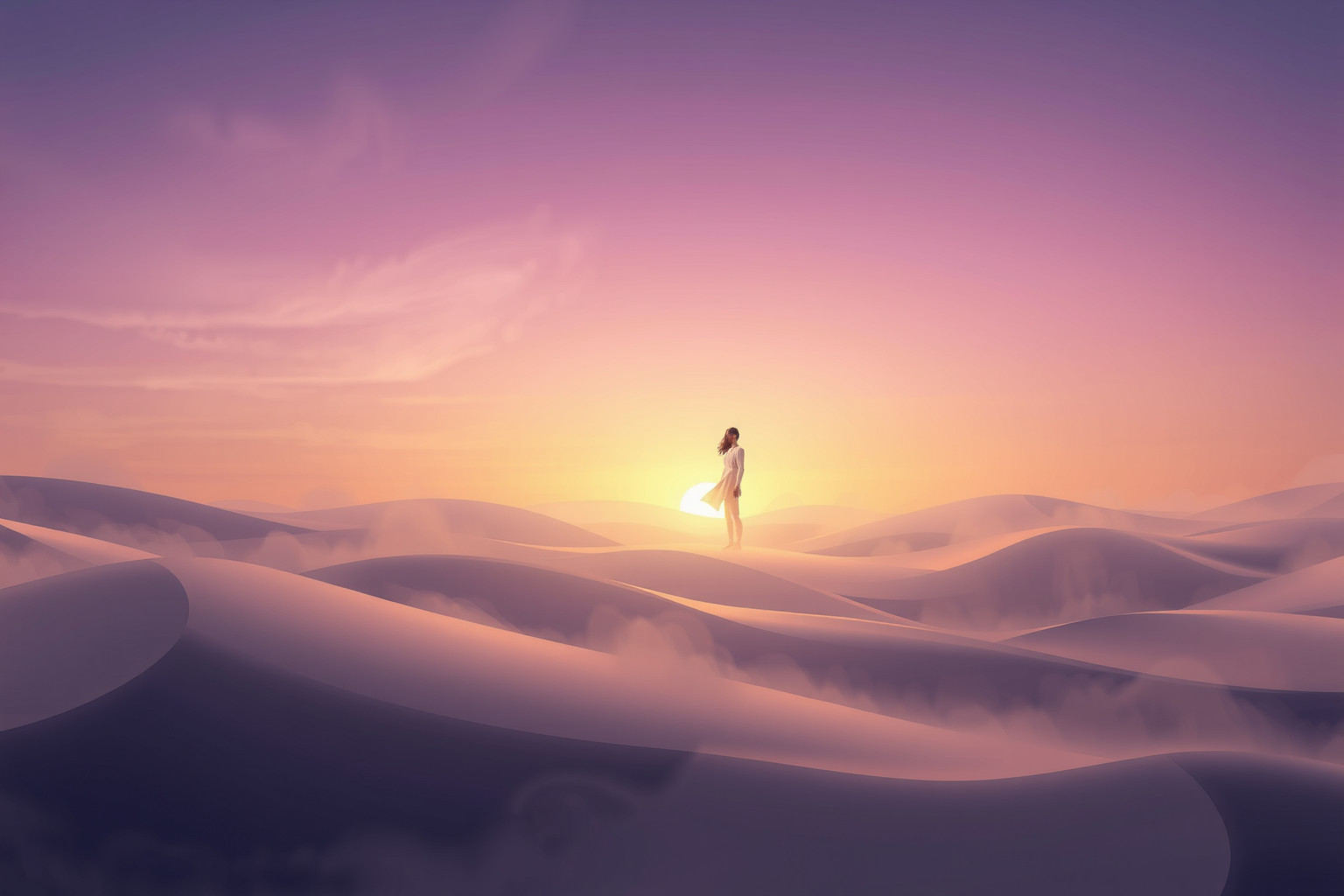 I panorami desertici simboleggiano introspezione e solitudine interiore profonda.