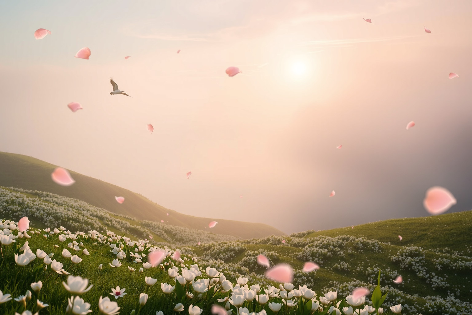 I panorami primaverili nei sogni simboleggiano rinascita e ottimismo.