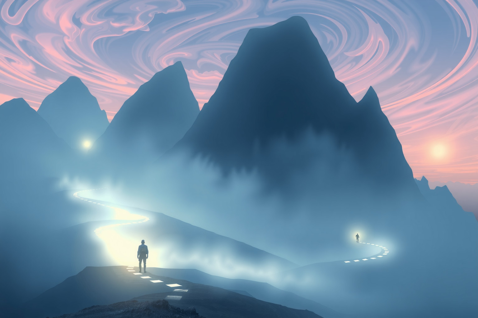 I panorami sconosciuti simboleggiano desiderio di scoperta e crescita personale.