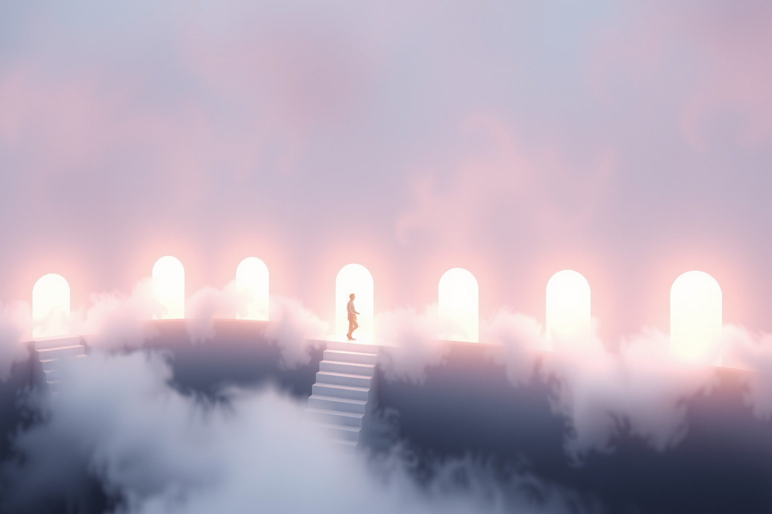 Le porte nelle pareti simboleggiano nuove opportunità e cambiamenti.