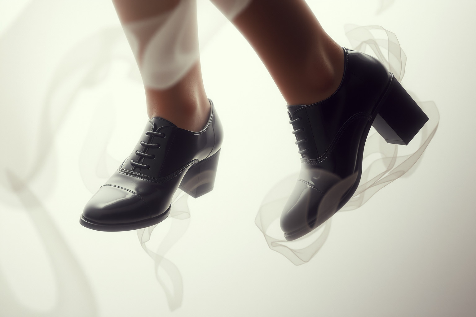 Perdere scarpe di vernice simboleggia ansia da perdita sociale.