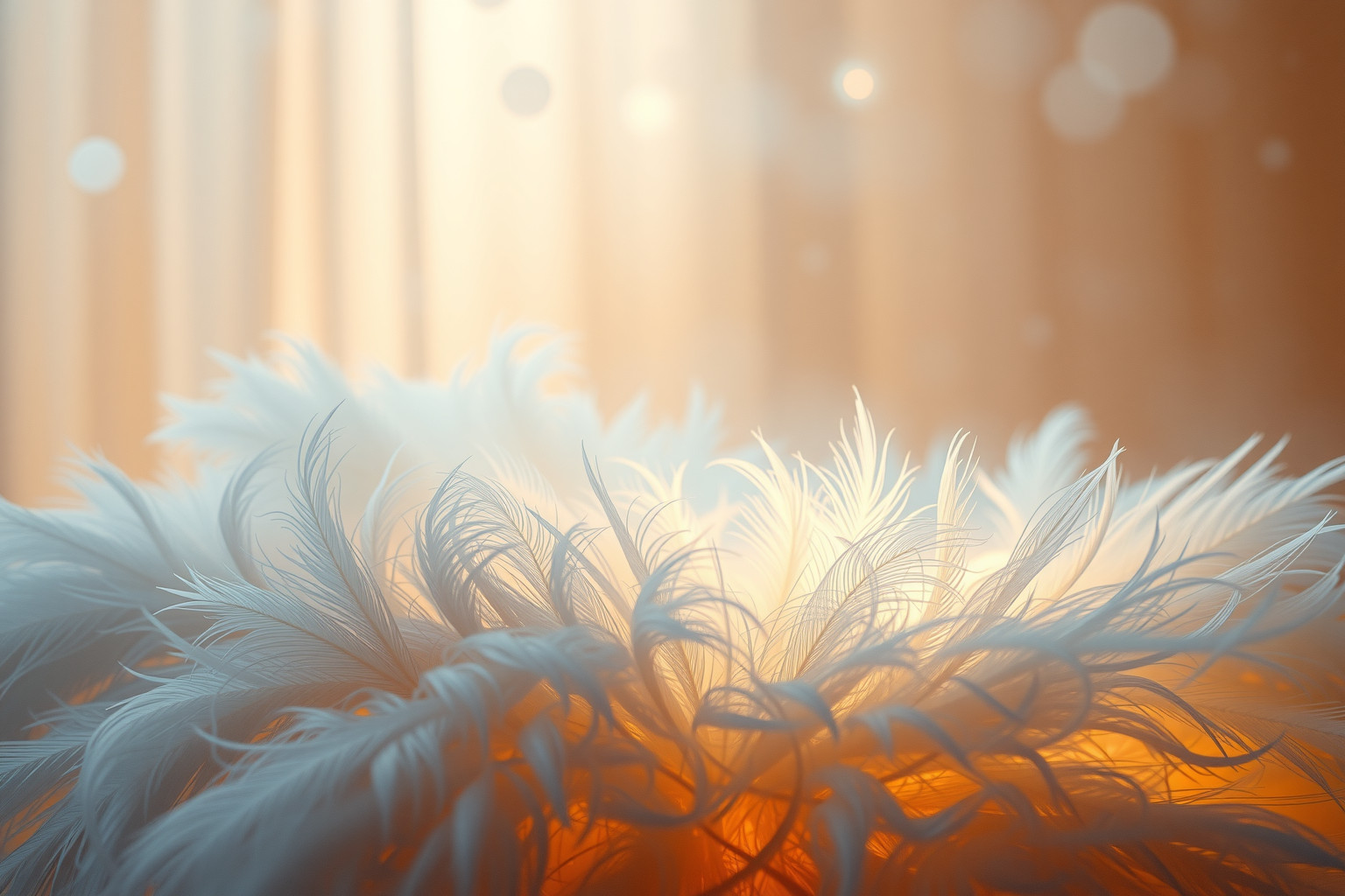 Le piume nel letto simboleggiano comfort, riposo e intimità profonda.