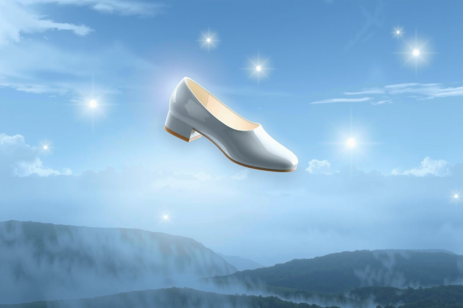 Le scarpe di vernice bianche simboleggiano purezza e rinascita personale.