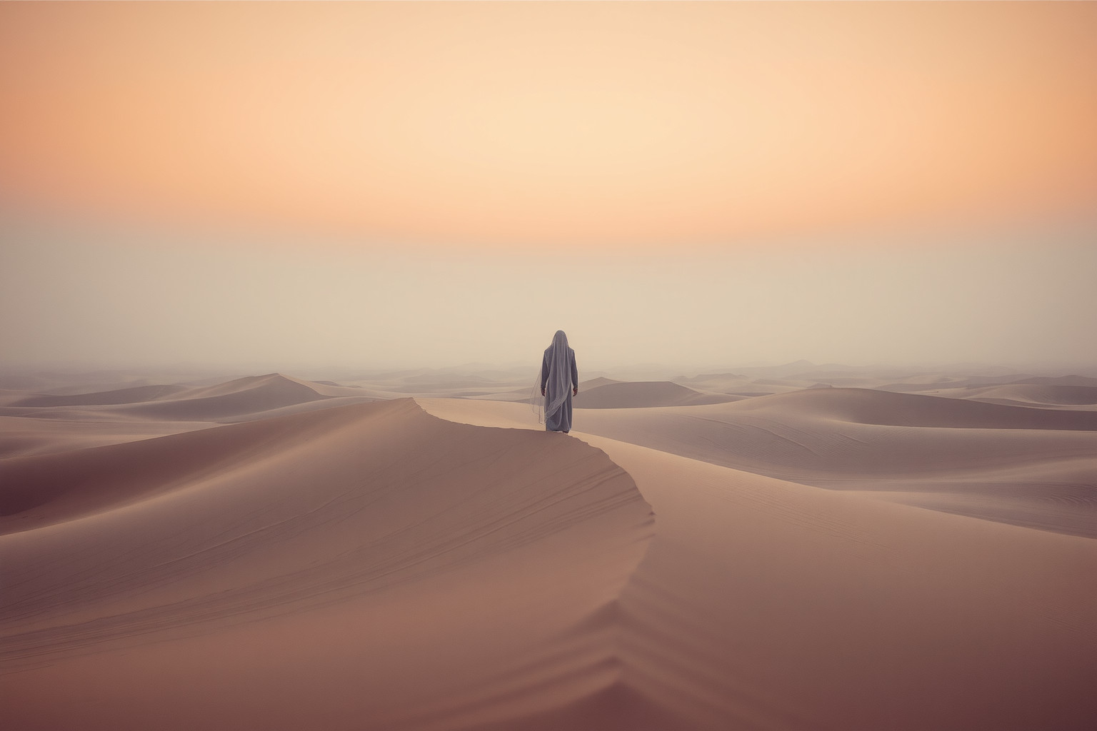 Scomparire nel deserto simboleggia isolamento e rinascita interiore.