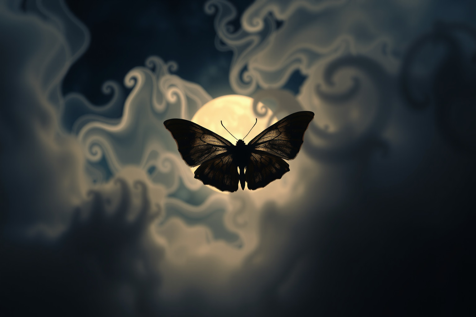 I bachi da seta neri simboleggiano misteri nascosti dell'inconscio.