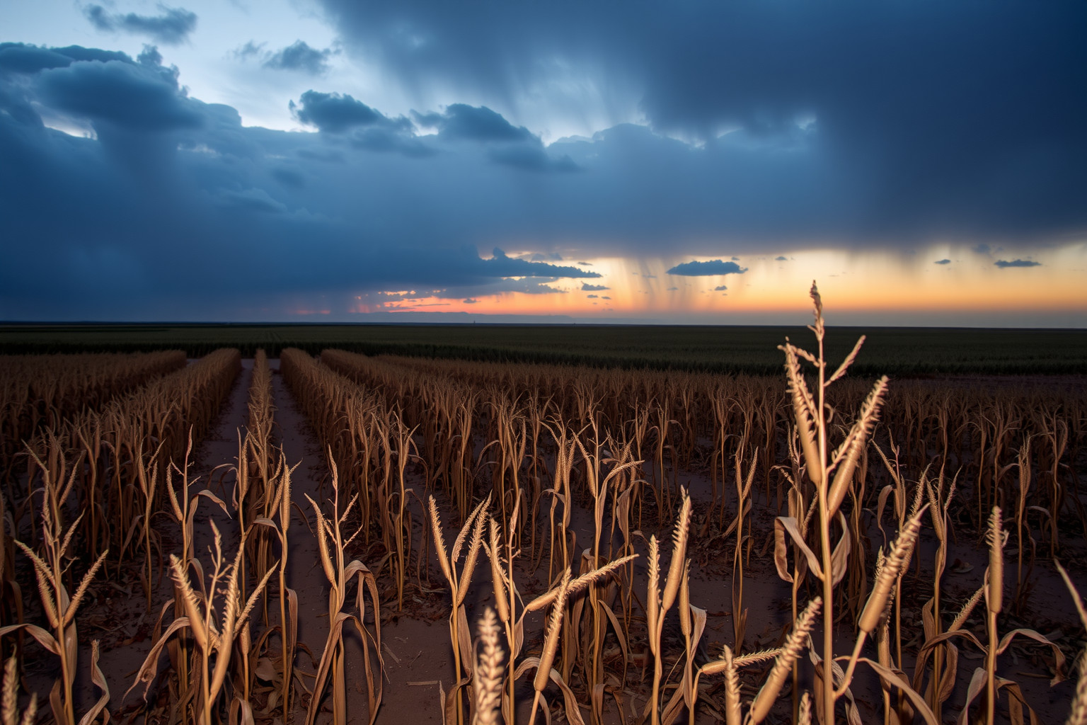 Sognare campi di mais secchi simboleggia ansia per insufficienza e perdita.