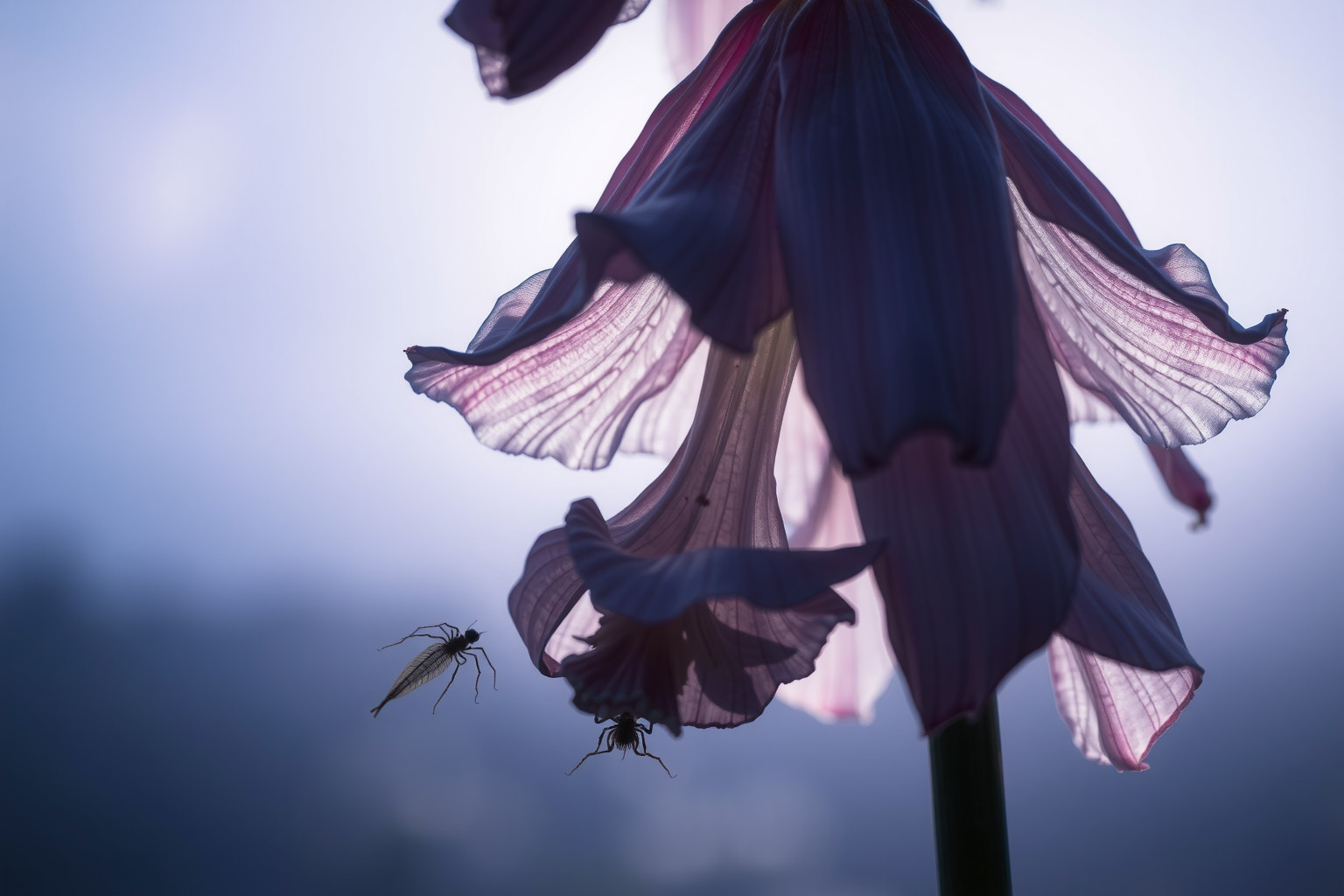 Sognare delphinium infestati indica ansie nascoste e insicurezze personali.