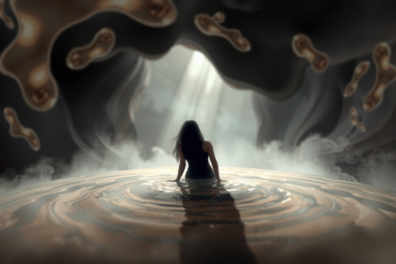 Sognare di annegare in fossa settica simboleggia paure inconsce profonde.