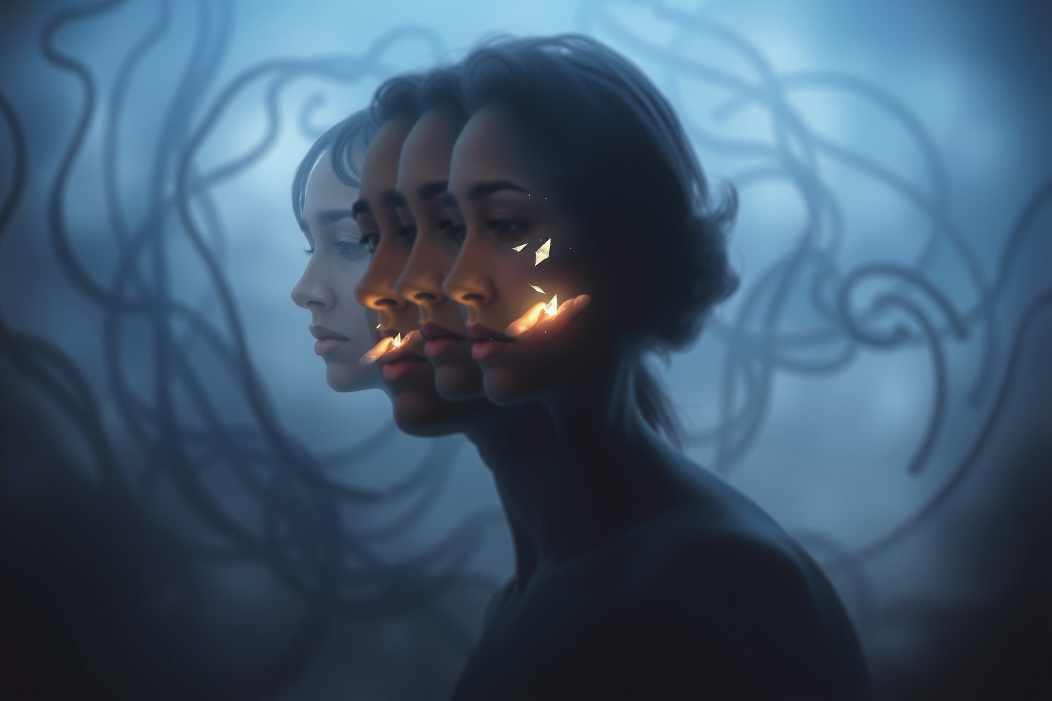 Sognare dialoghi interiori frammentati riflette conflitti emotivi nascosti.