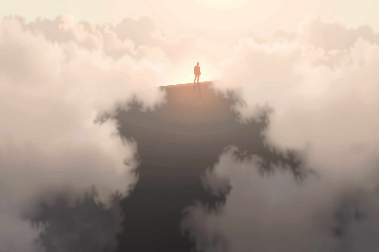 Sognare pendenze discendenti simboleggia perdita di controllo emotivo.