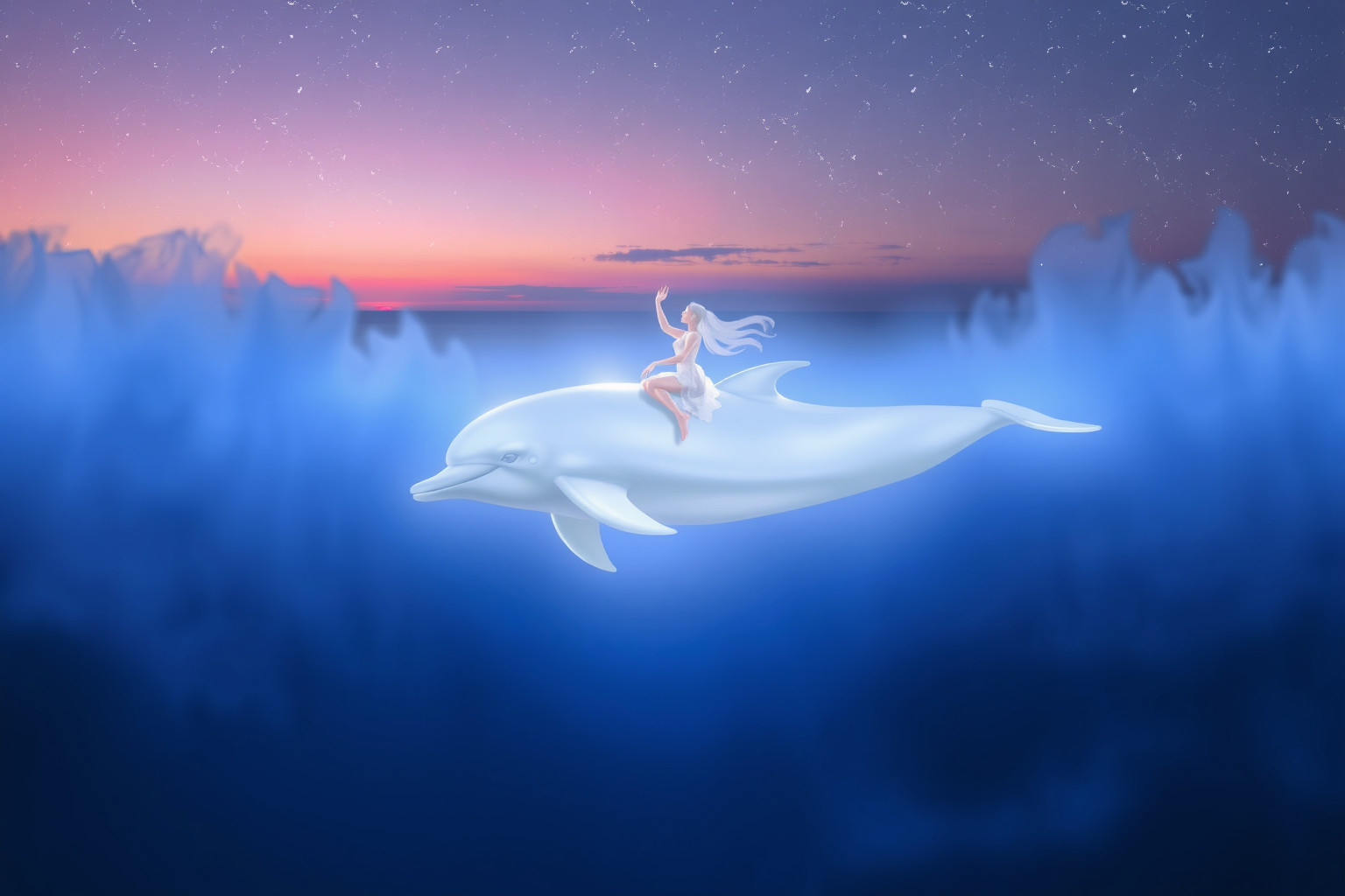 Sognare un delfino tursiope simboleggia gioia e libertà interiore.