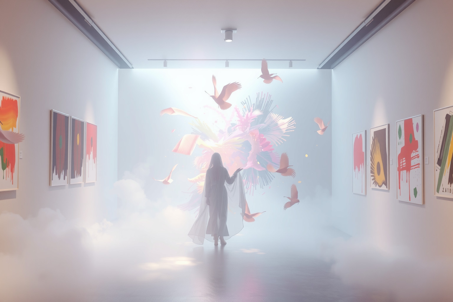 Sognare arte in galleria simboleggia espressione creativa e successo.