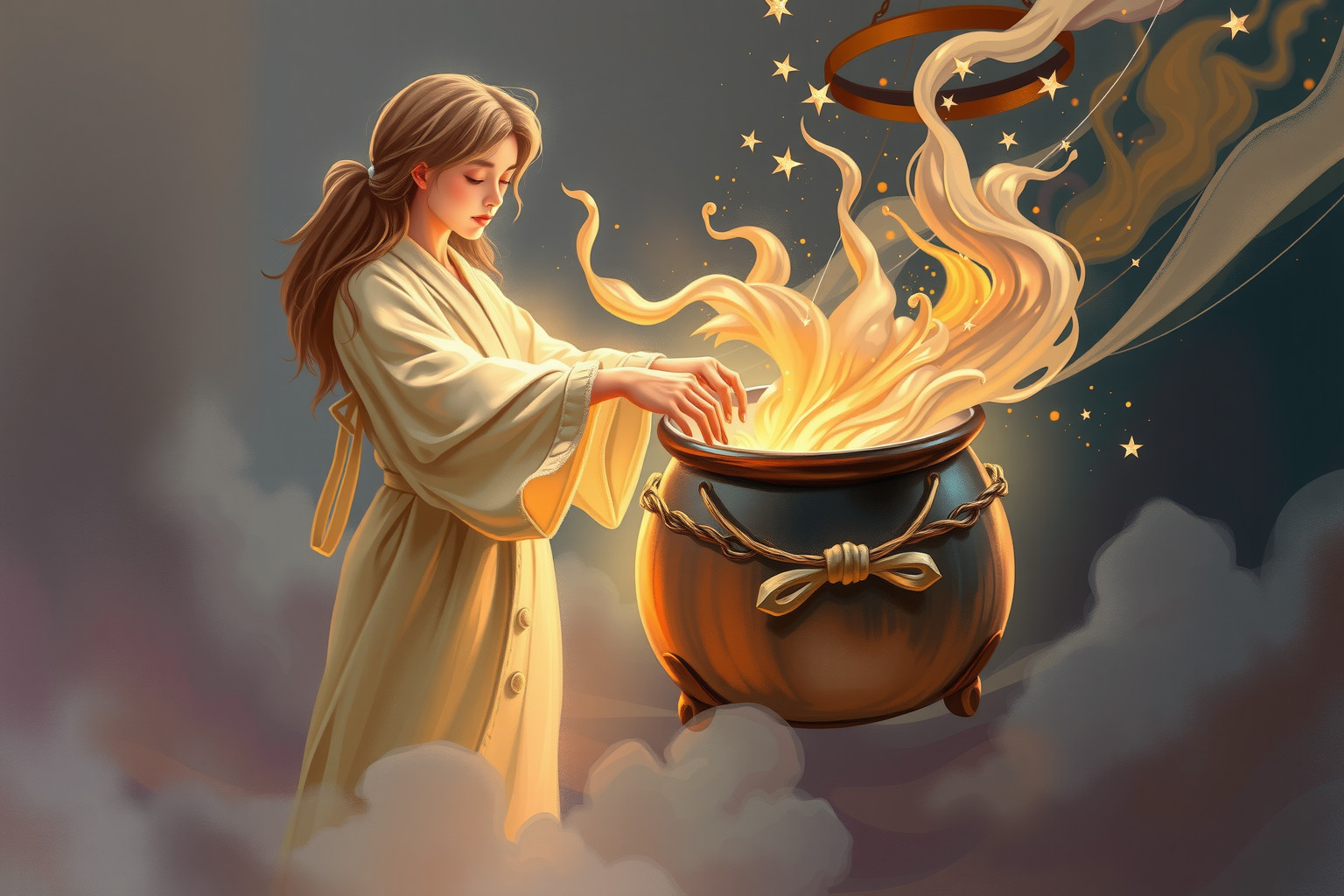 Sognare di cucinare con un accappatoio simboleggia creatività e conforto.