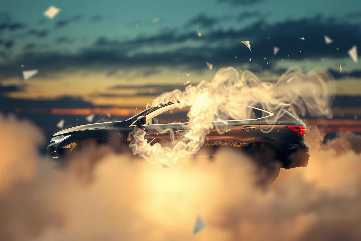 Sognare di danneggiare l’auto riflette insicurezze interiori nascoste.