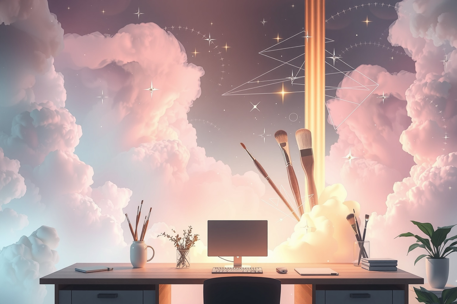 Sognare di decorare un ufficio riflette ambizioni e successo lavorativo.