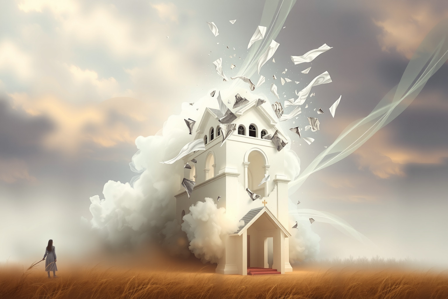 Sognare di distruggere una cappella indica conflitti interiori profondi.