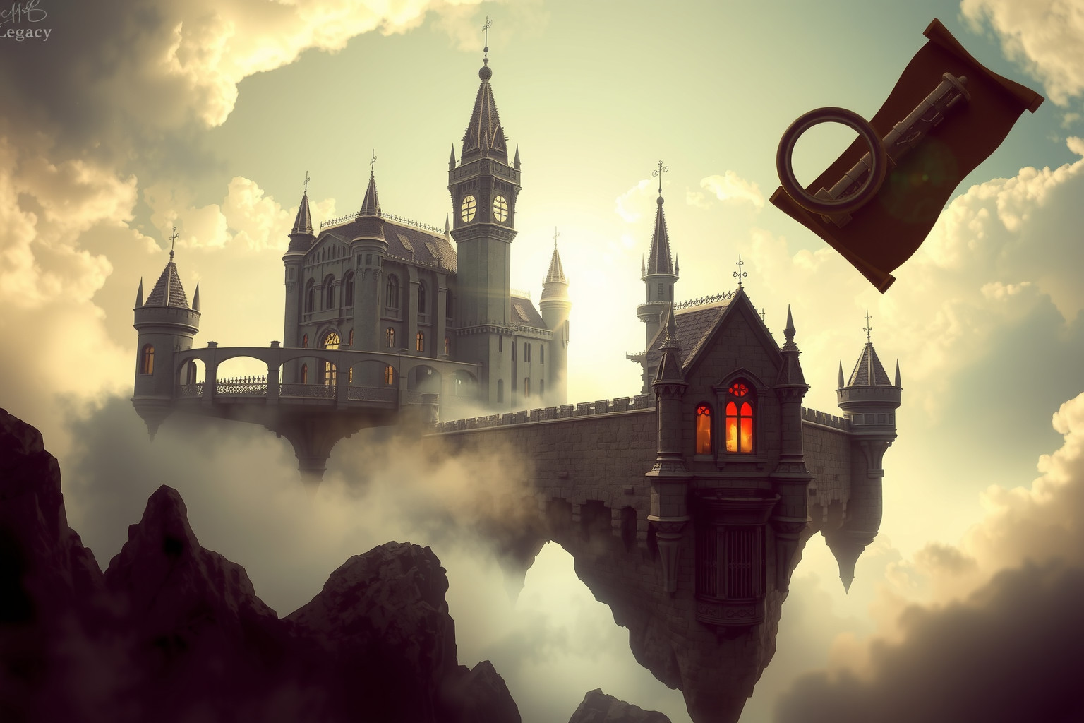 Sognare di ereditare un castello simboleggia potere e responsabilità futura.