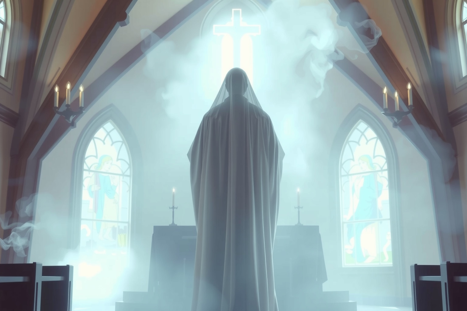 Sognare sacerdote o suora in cappella simboleggia guida spirituale interiore.