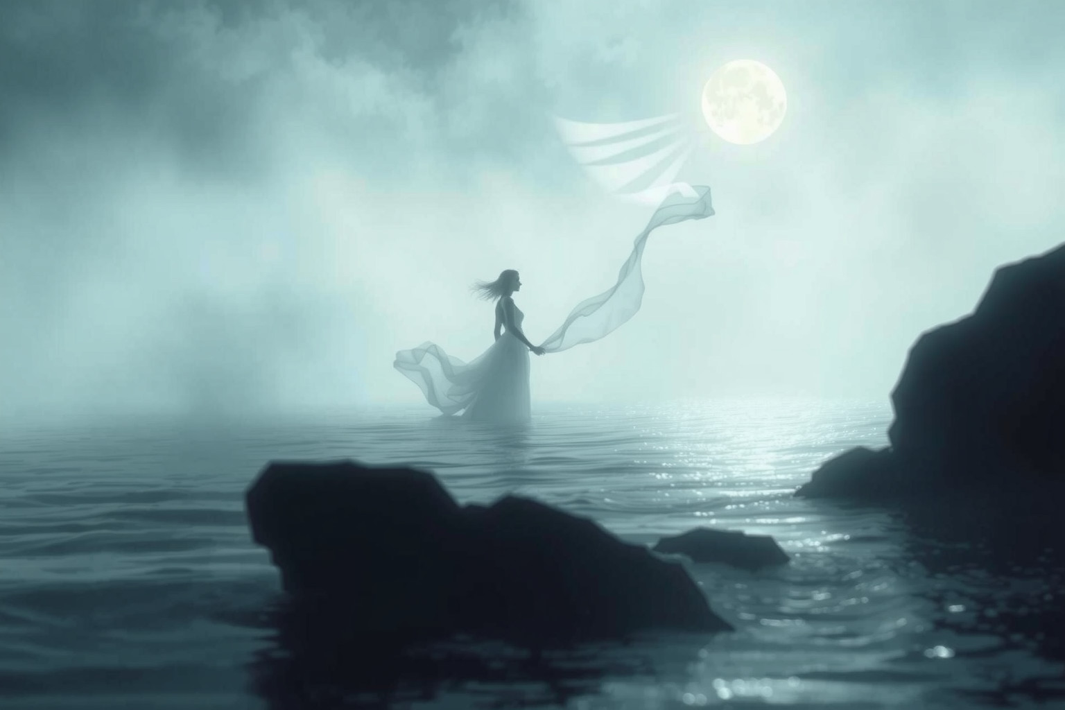 Sognare una Vergine di Lago inseguitrice indica paura di cambiamenti improvvisi.