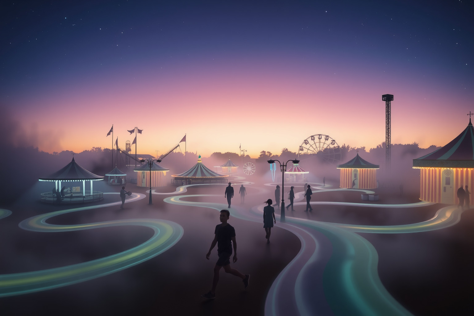 Sognare di perdersi in un parco indica insicurezza interiore.