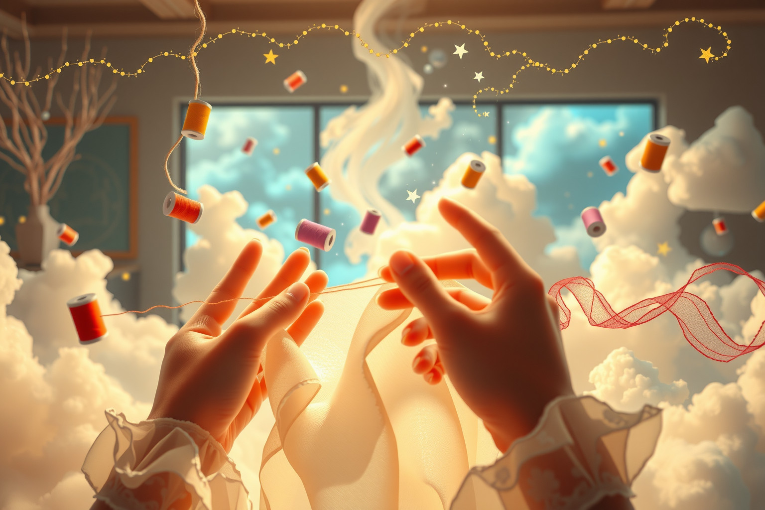 Sognare la prima lezione di cucito simboleggia nuove abilità imminenti.