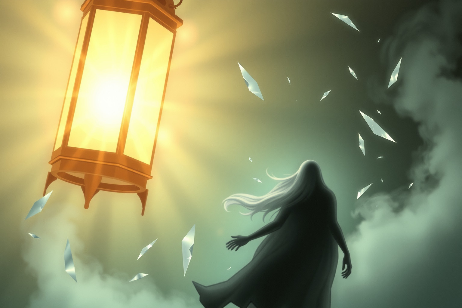 Sognare una lanterna accecante simboleggia inganni e ricerca verità.